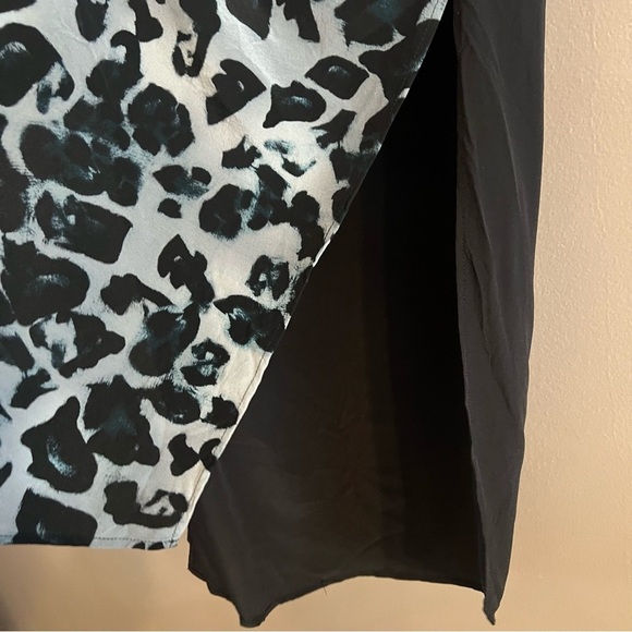 ALLSAINTS Riviera Leo Dress Animal Print Knotted Asymmetrical Sleeveless Grunge - Picture 7 of 15